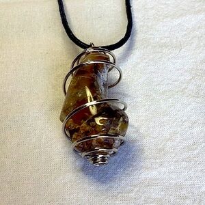 Found Treasure Agate Adjustable Cord Necklace